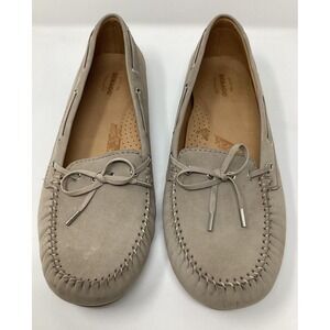 Sebago Harper Taupe Nubuck Suede Loafers Women's Size 10‎